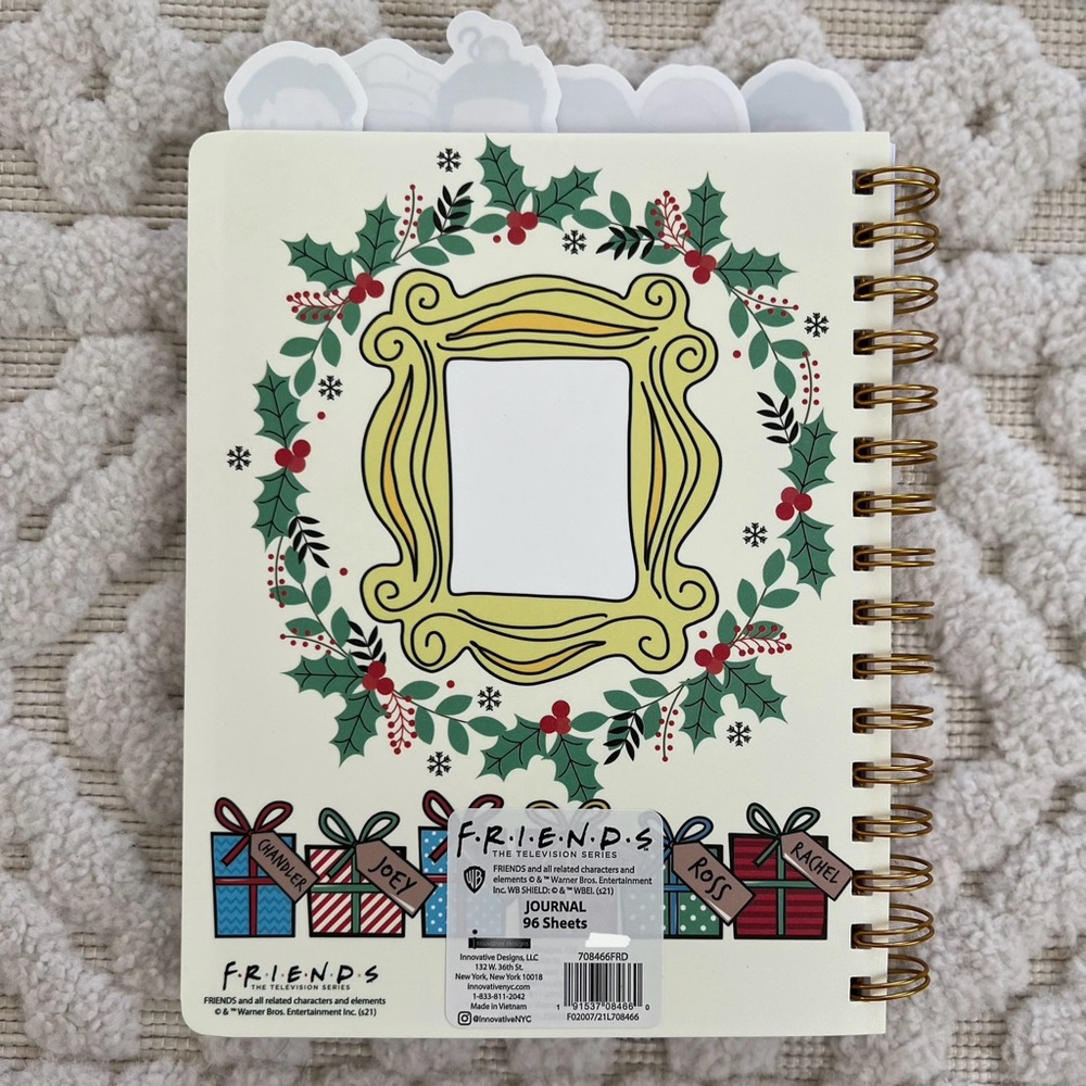 FRIENDS the tv show Christmas list pad, journal, and pen set - Picture 5 of 5